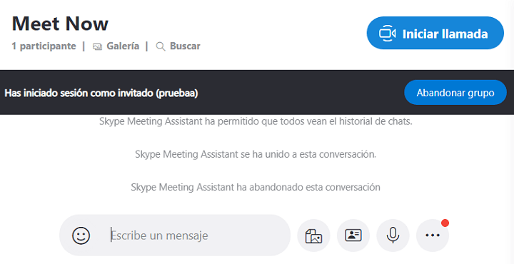 Imagen - Meet Now, haz llamadas de Skype sin instalarlo