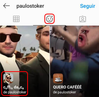 Imagen - Cómo poner el filtro de &quot;los bailarines del ataúd&quot; en IG