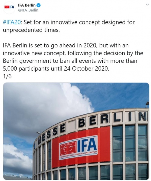 Imagen - El IFA 2020 es cancelado por el coronavirus
