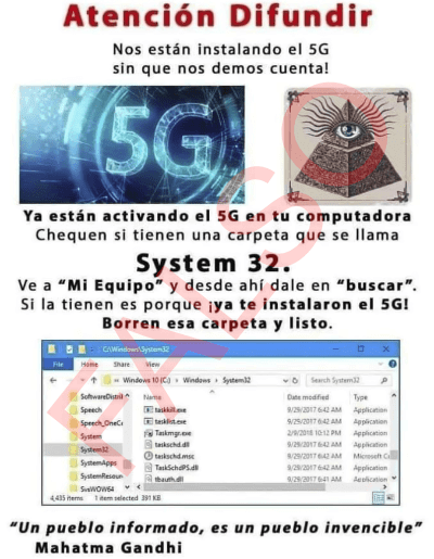 Imagen - 5G en la carpeta System32 de Windows, ¿es real?