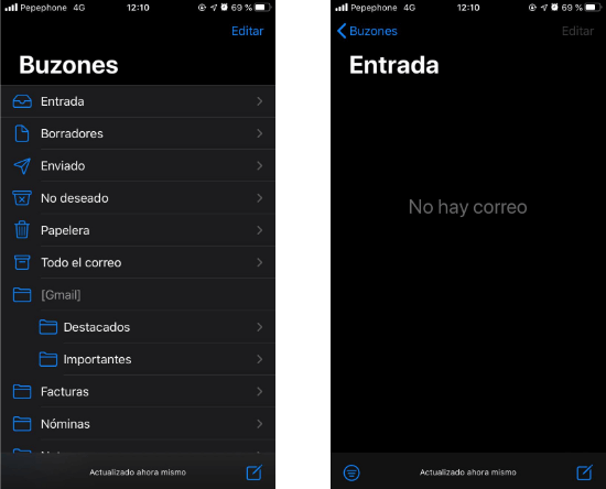 Imagen - Modo oscuro Gmail en iOS: ya disponible
