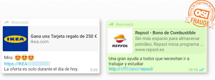 Imagen - Tarjetas de Ikea y bonos Repsol por WhatsApp: son una estafa