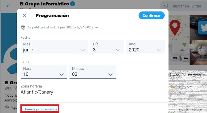 Imagen - Cómo programar tweets en Twitter oficial