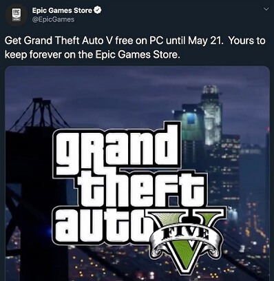 Imagen - GTA V gratis llegar&iacute;a a la Epic Games Store