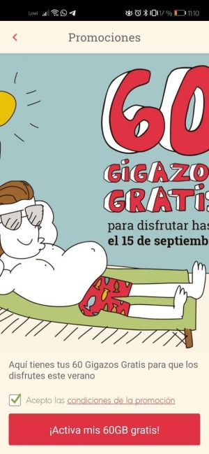 Imagen - Lowi: promoción de verano con 60 GB gratis
