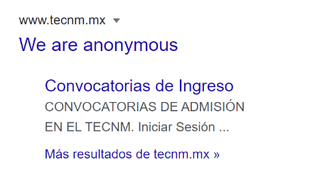 Imagen - Anonymous hackea la web del Tecnológico Nacional de México