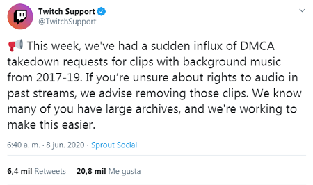 Imagen - As&iacute; afecta el copyright a Twitch