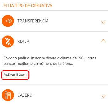 Imagen - Cómo enviar dinero por Bizum con ING