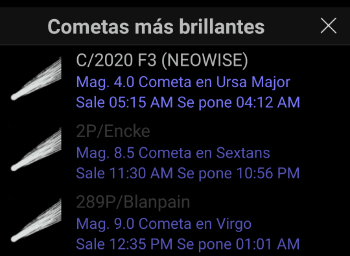 Imagen - C&oacute;mo ver el cometa Neowise con apps