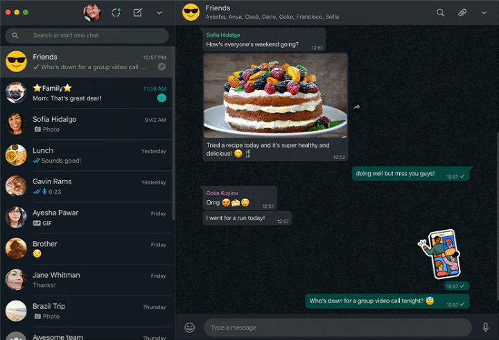 Imagen - WhatsApp recibe QR, modo oscuro web y mejores videollamadas