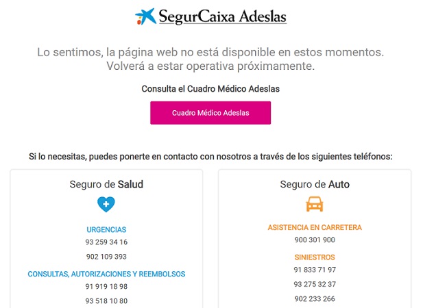 Imagen - La web de Adeslas no funciona por un ataque de ransomware