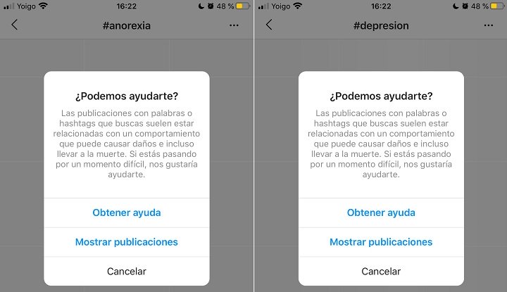 Imagen - Instagram intenta ayudar si escribes sobre "depresi&oacute;n"