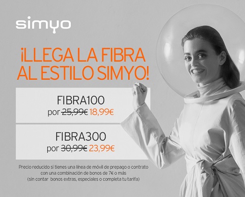 Imagen - Fibra Simyo: velocidades, precios y packs