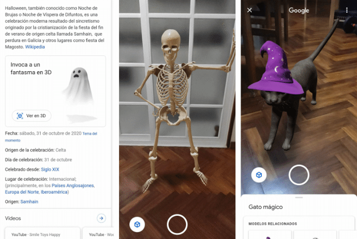 Imagen - Google a&ntilde;ade nuevos "animales" 3D para Halloween