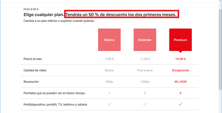 Imagen - Netflix: descuentos en el primer y segundo mes