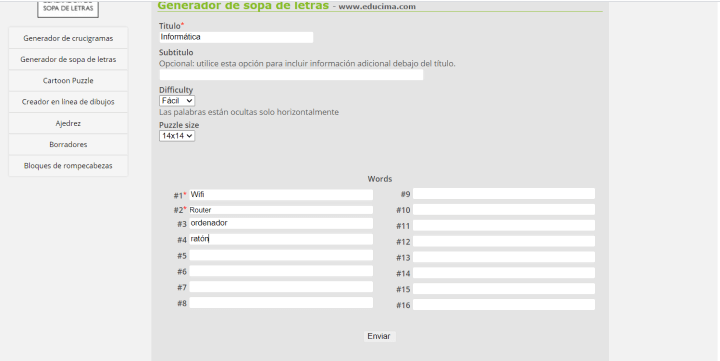 Imagen - 5 webs para generar sopas de letras