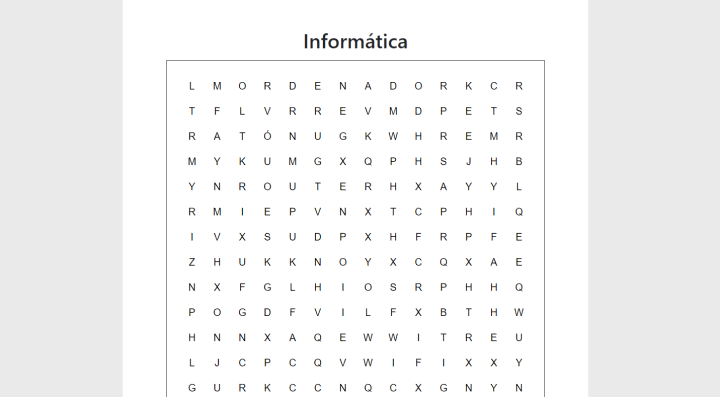 Imagen - 5 webs para generar sopas de letras