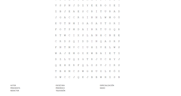 Imagen - 5 webs para generar sopas de letras