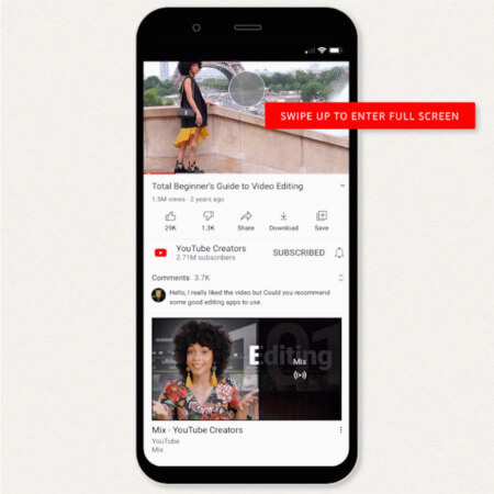Imagen - YouTube para móviles actualiza los gestos