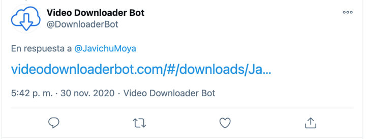 Imagen - Downloaderbot, descarga GIF o vídeos de Twitter