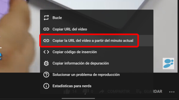 Imagen - YouTube: c&oacute;mo compartir un v&iacute;deo desde el minuto actual