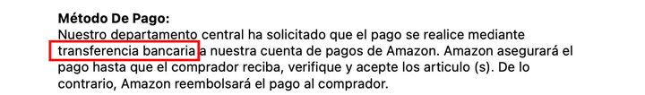Imagen - Estafa en Amazon: cancelan pedidos y piden pago externo