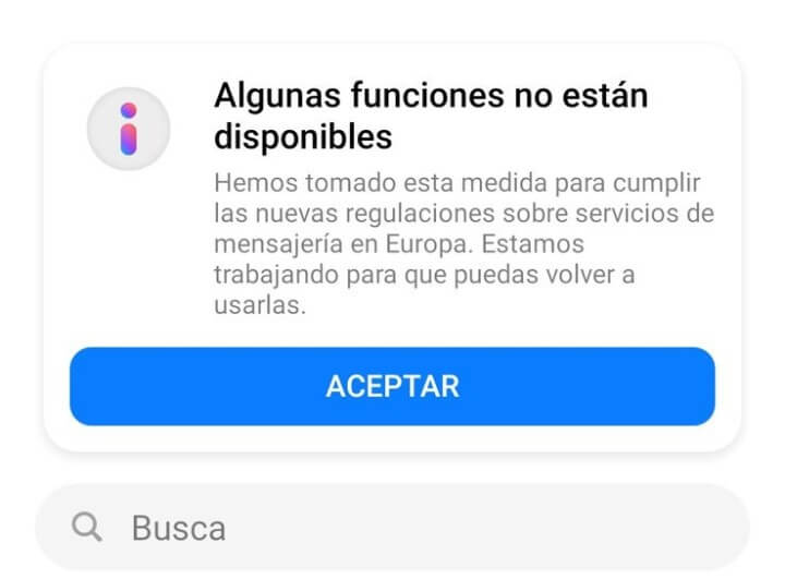 Imagen - Facebook: "algunas funciones no est&aacute;n disponibles"