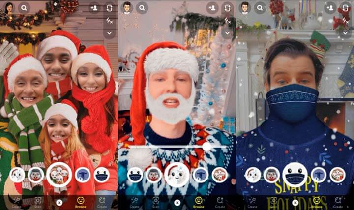 Imagen - Nuevos filtros de Navidad en Snapchat para m&oacute;vil y ordenador