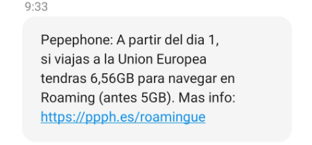 Imagen - Pepephone aumenta los datos en roaming para 2021