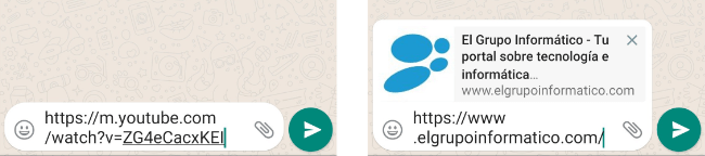 Imagen - WhatsApp falla al previsualizar enlaces de YouTube