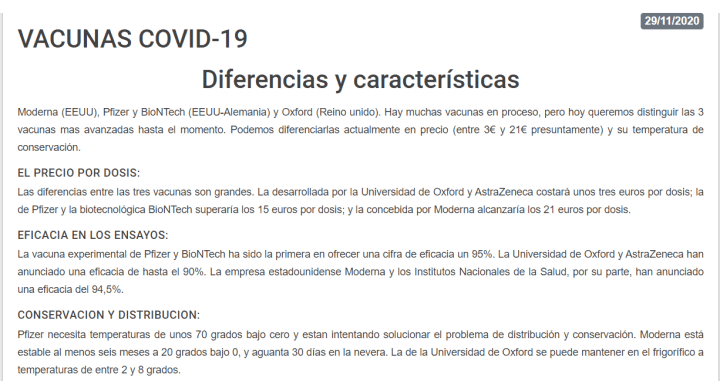 Imagen - Coronaviruslive.es, todos los datos del COVID-19 en una web