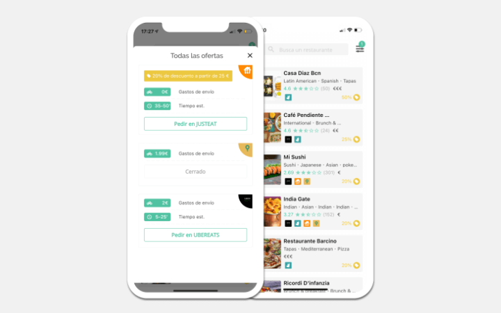 Imagen - Fidmi une Uber Eats, Glovo, Just Eat y Deliveroo en una app