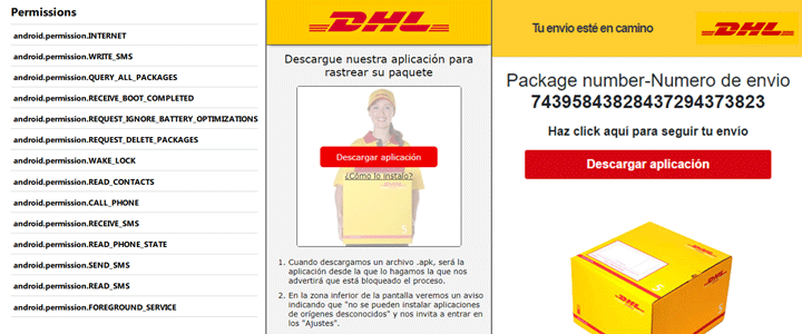 Imagen - Cuidado con el falso SMS de DHL: &quot;su paquete está llegando&quot;