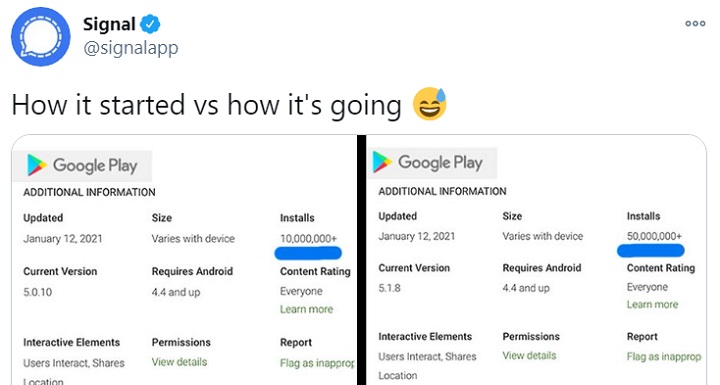 Imagen - Signal supera los 50 millones de descargas en Android