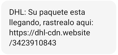 Imagen - Cuidado con el falso SMS de DHL: &quot;su paquete está llegando&quot;