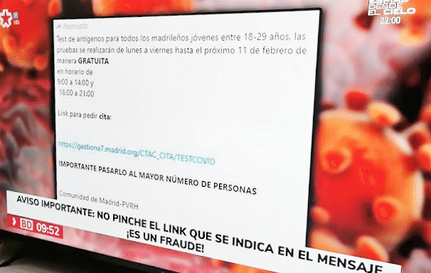 Imagen - Enlace para test de ant&iacute;genos de Madrid: no es un bulo