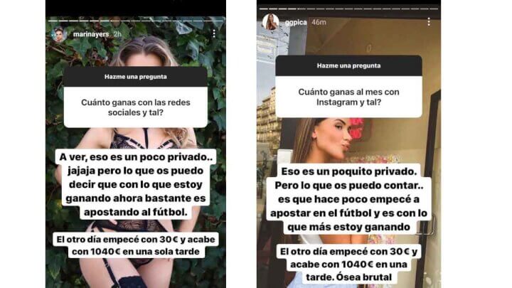 Imagen - Influencers que promocionan peligrosas apuestas en Instagram