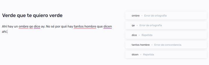 Imagen - Lorca Editor, corrector gramatical y ortográfico en español