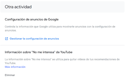 Imagen - Mi Actividad, la página que te enseña todo lo que Google sabe de ti