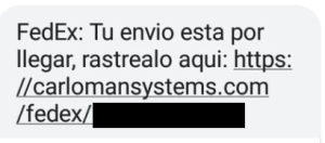 Imagen - Cuidado con falso SMS de FedEx: &quot;Tu envío está por llegar”