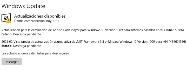Imagen - La actualización KB4577586 para Windows 10 eliminará Flash