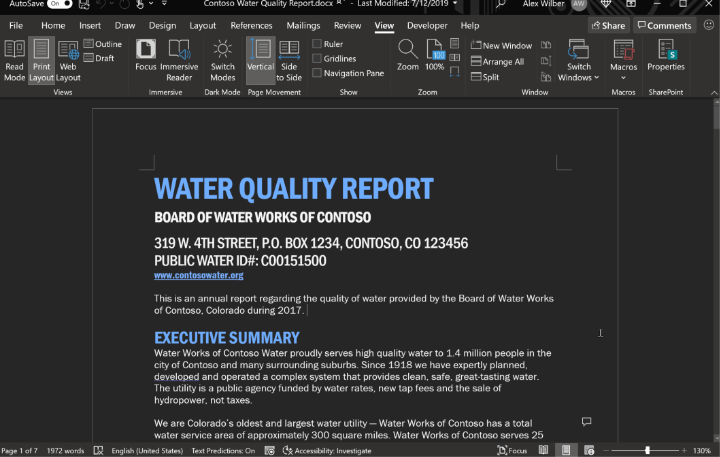 Imagen - Cómo activar el modo oscuro en Word