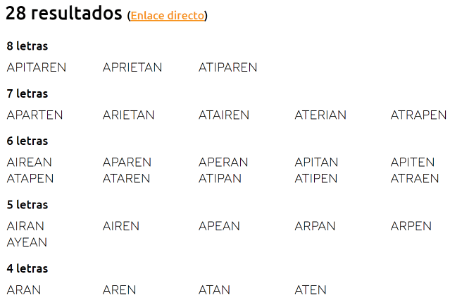 Imagen - WORdER, busca palabras para Apalabrados