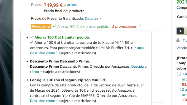 Imagen - Xiaomi Mi 11 ya está en Amazon con 100 euros de regalo
