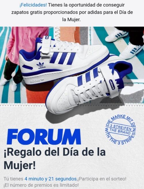 Imagen - ¿Adidas regala por el Día de la Mujer? Cuidado