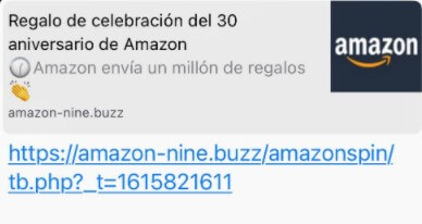 Imagen - &quot;30 aniversario de Amazon&quot;: cuidado con este WhatsApp