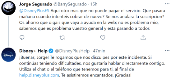 Imagen - Problemas para renovar Disney Plus: cómo contactar