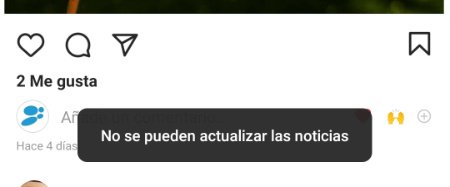 Imagen - Instagram caído: &quot;no se pueden actualizar las noticias&quot;