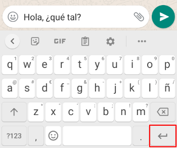 Imagen - Cómo escribir mensajes de más de una línea en WhatsApp