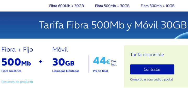 Imagen - O2: fibra 500 Mbps + 30 GB en el móvil por 44 €